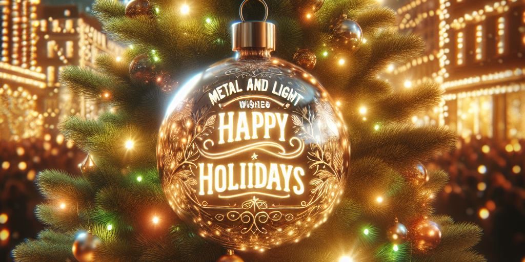 metal y luz feliz navidad